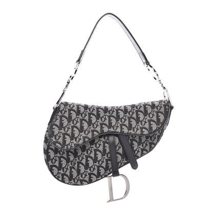 Christian Dior Monogram Saddle Bag Black 1 of 10