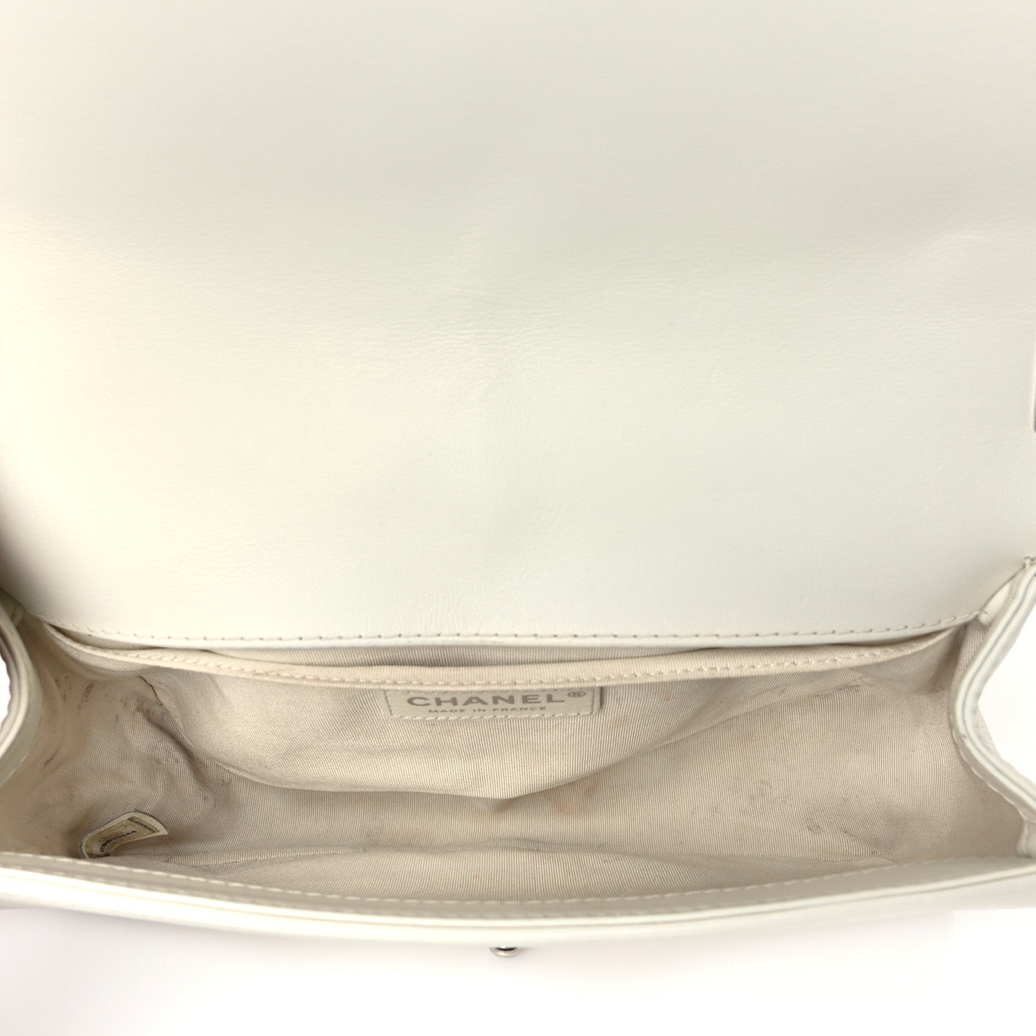 Chanel Calfskin Sequin Medium Boy Chanel Flap White 5 of 13