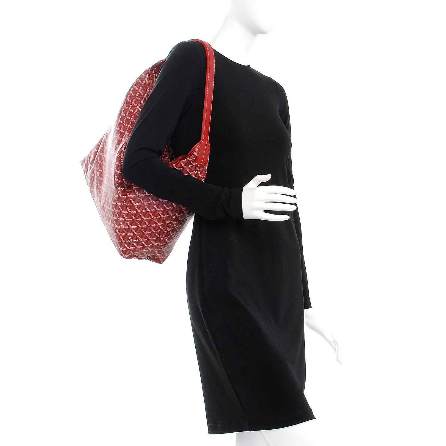 Goyard Goyardine Fidji Zip Hobo Red 2 of 7