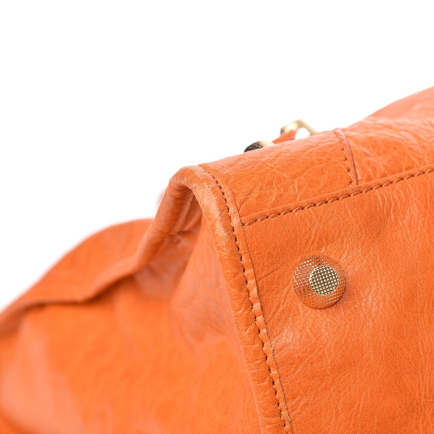 Balenciaga Agneau Giant 12 Gold Hardware Work Tangerine 8 of 13