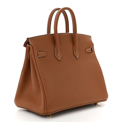 Hermes Togo Birkin 25 Gold 3 of 10