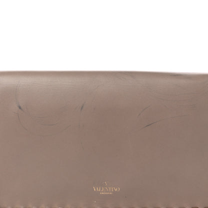 Valentino Garavani Nappa Rockstud Wristlet Clutch Poudre 14 of 15