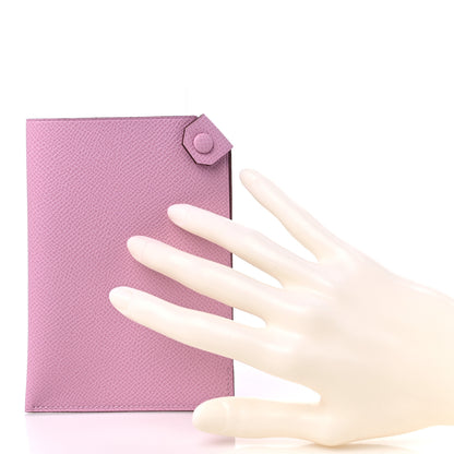 Hermes Epsom Tarmac PM Passport Holder Mauve Sylvestre 2 of 7