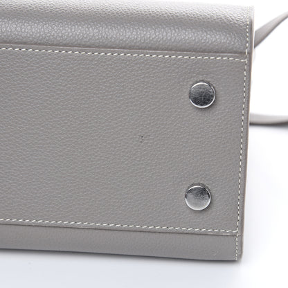 Saint Laurent Grained Calfskin Topstich Baby Sac De Jour Fog 14 of 15