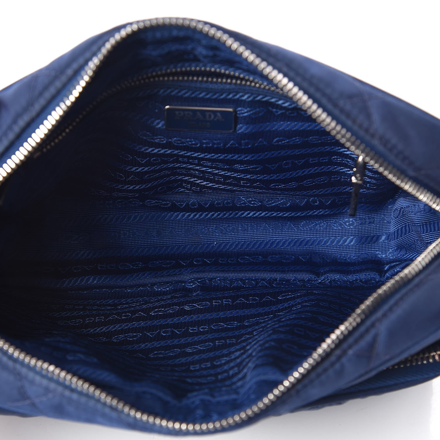 Prada Nylon Tessuto Impuntu Quilted Crossbody Bag Royal Blue 5 of 10