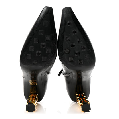 Givenchy Calfskin G Cube Heel Ankle Boots 39 Black 6 of 9