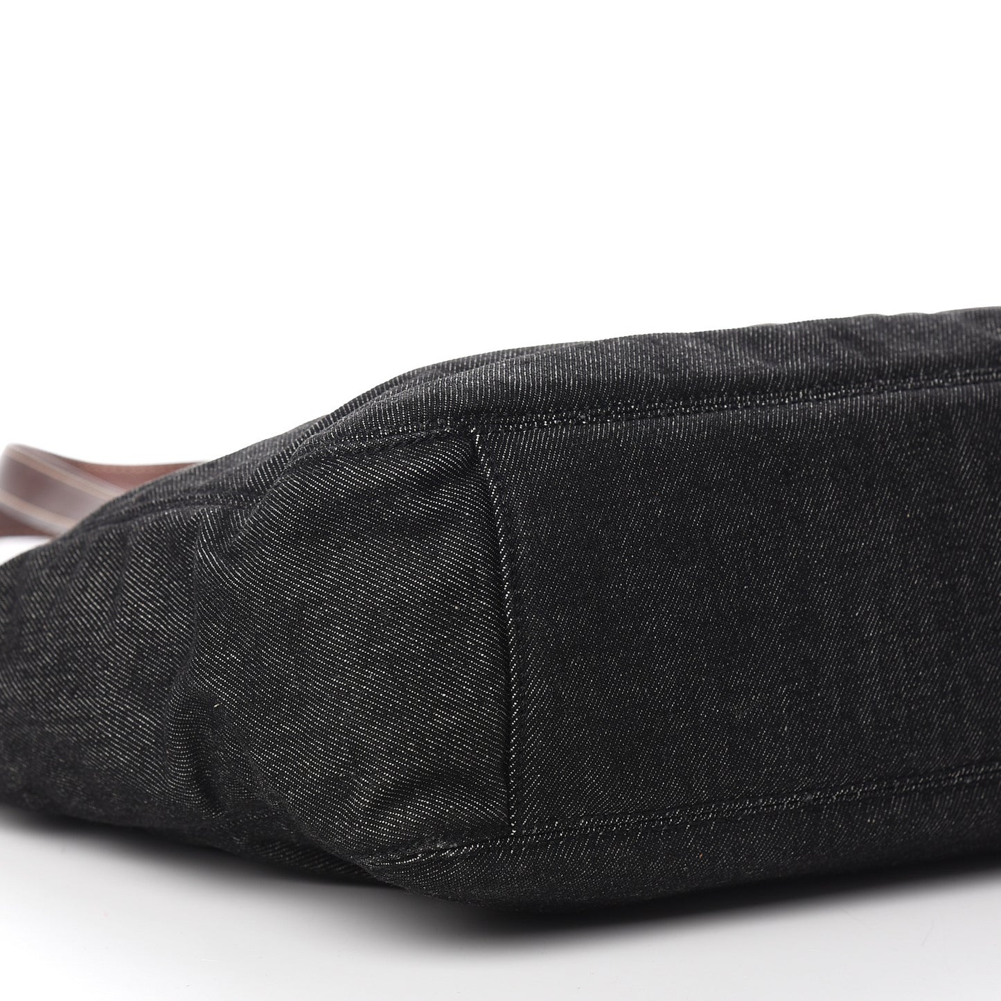 Denim Calfskin CC Tote Black