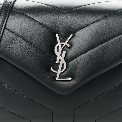 Saint Laurent Calfskin Y Quilted Monogram Toy Loulou Crossbody Bag Black 9 of 11