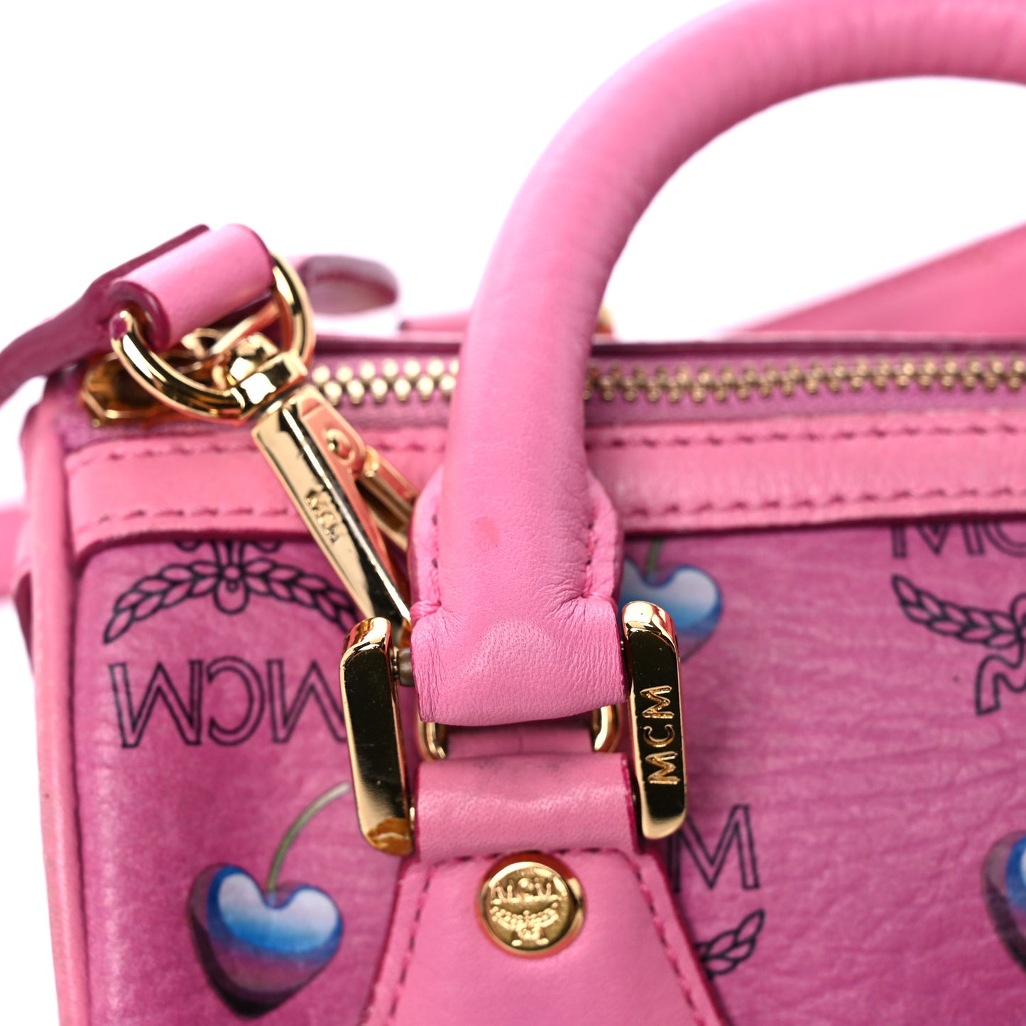 Sweet Visetos Mini Boston Bag Pink
