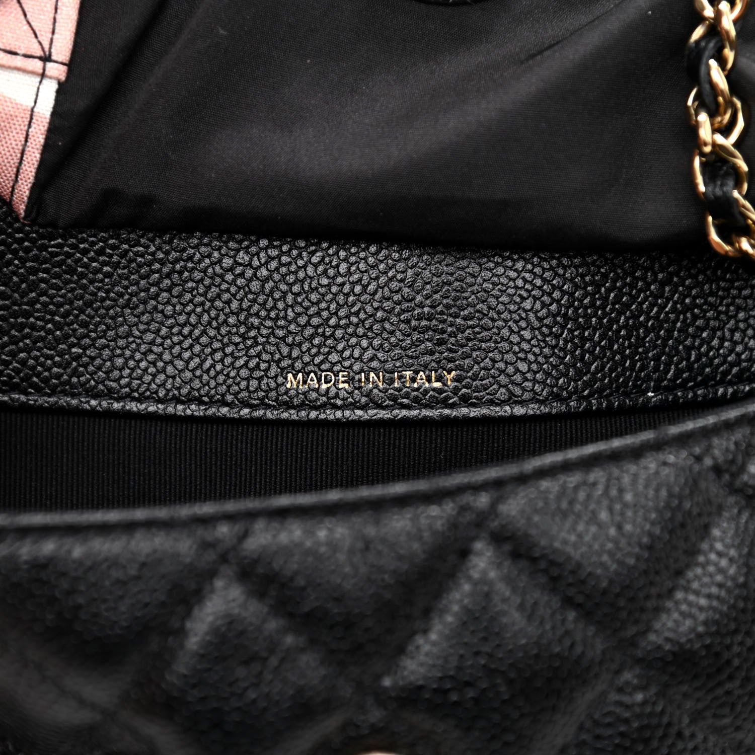 Chanel Jersey Fabric Quilted Foldable Tote With Chain Black Multicolor 11 of 17