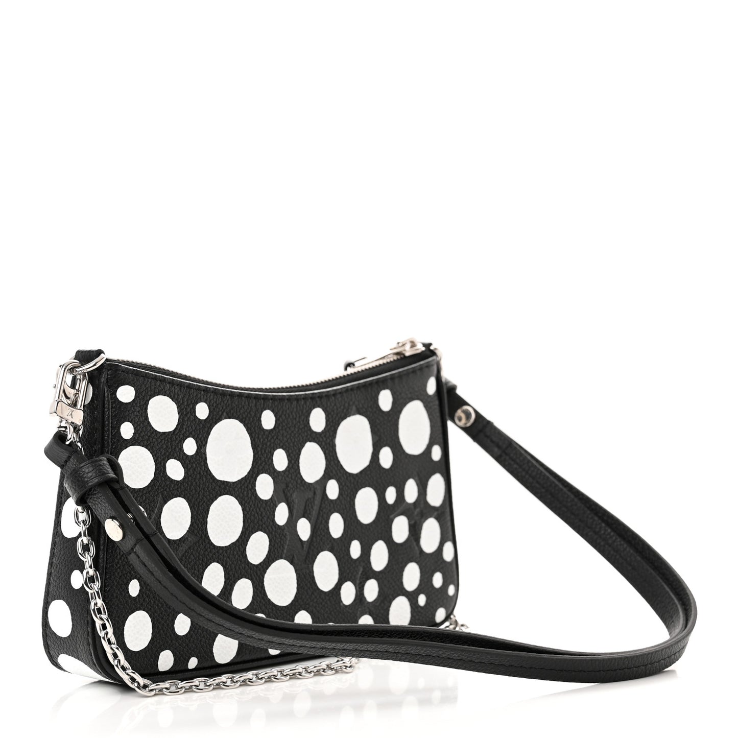 LV X YK Empreinte Easy Pouch On Strap Black White