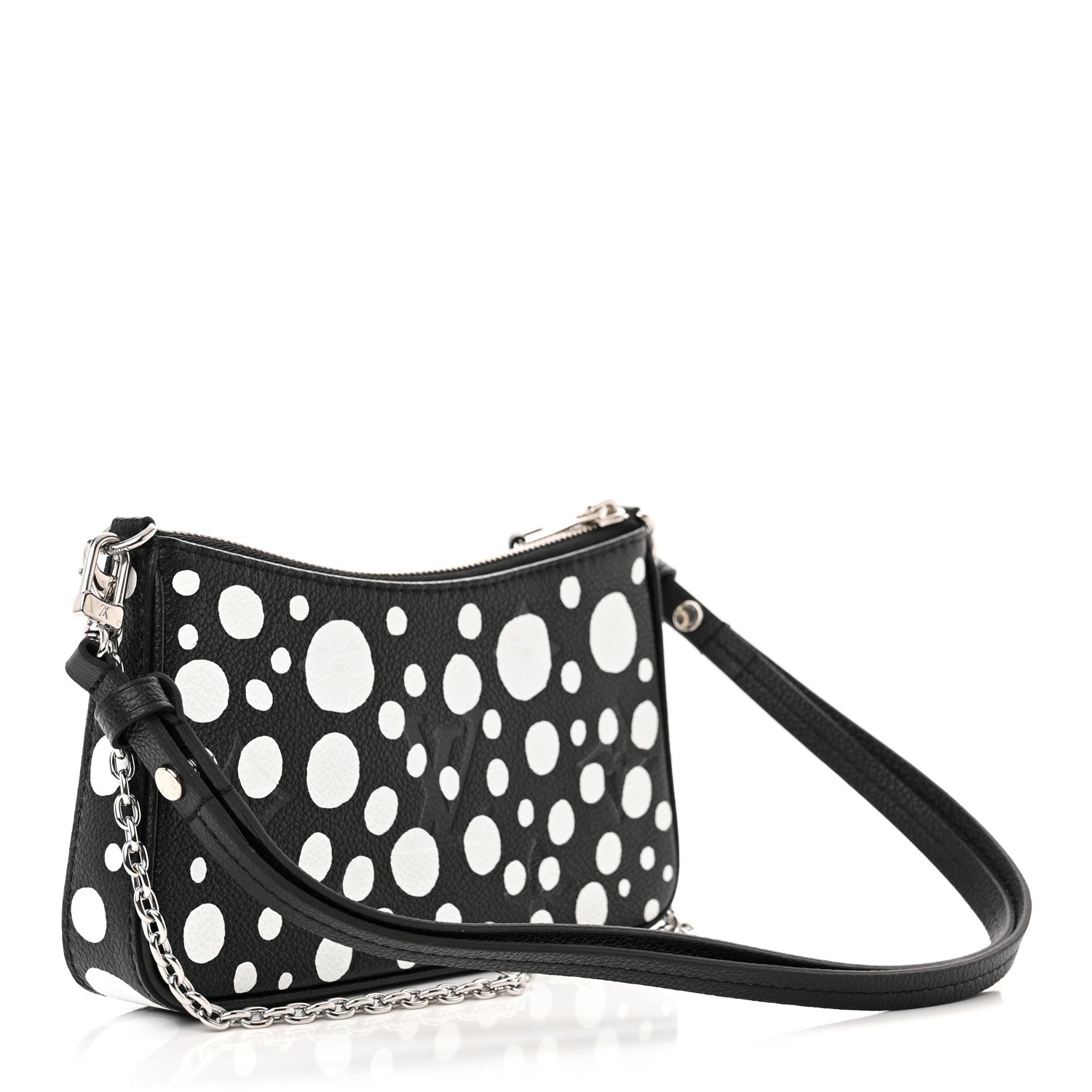 Louis Vuitton LV X YK Empreinte Easy Pouch On Strap Black White 3 of 11