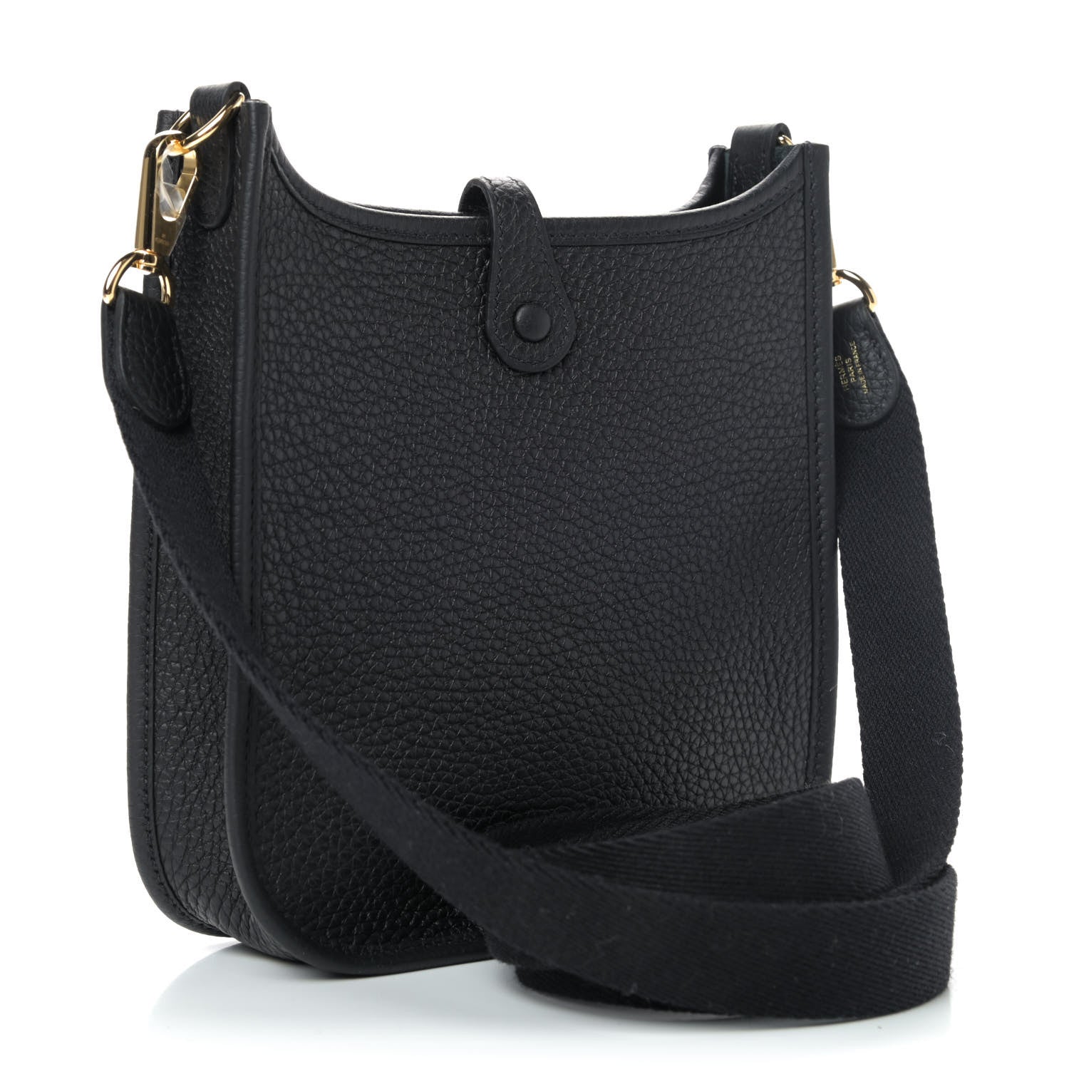 Hermes Taurillon Clemence Evelyne TPM Black 2 of 4