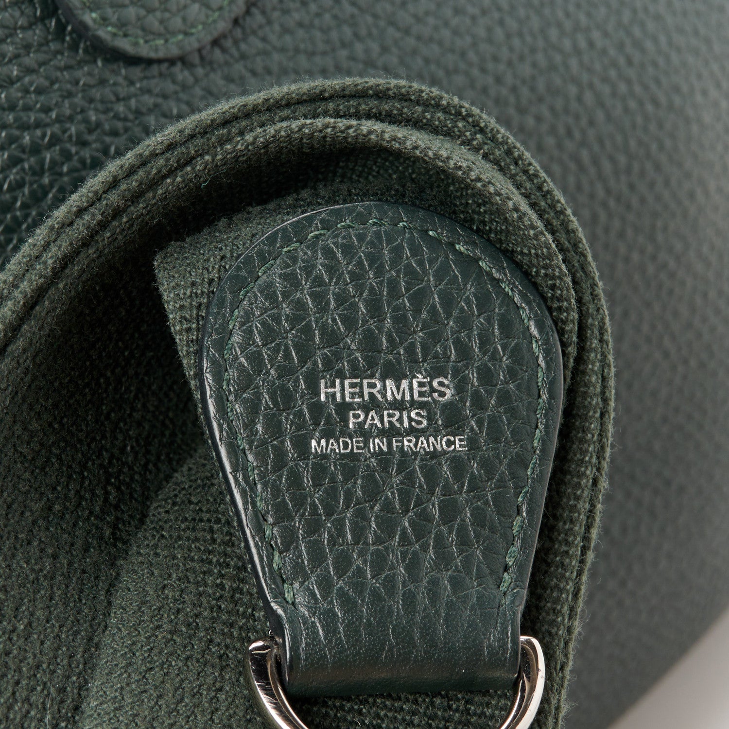 Hermes Taurillon Clemence Evelyne III PM Vert De Gris 7 of 10