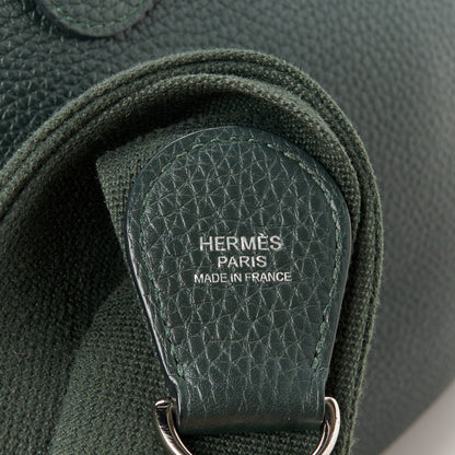 Hermes Taurillon Clemence Evelyne III PM Vert De Gris 7 of 10