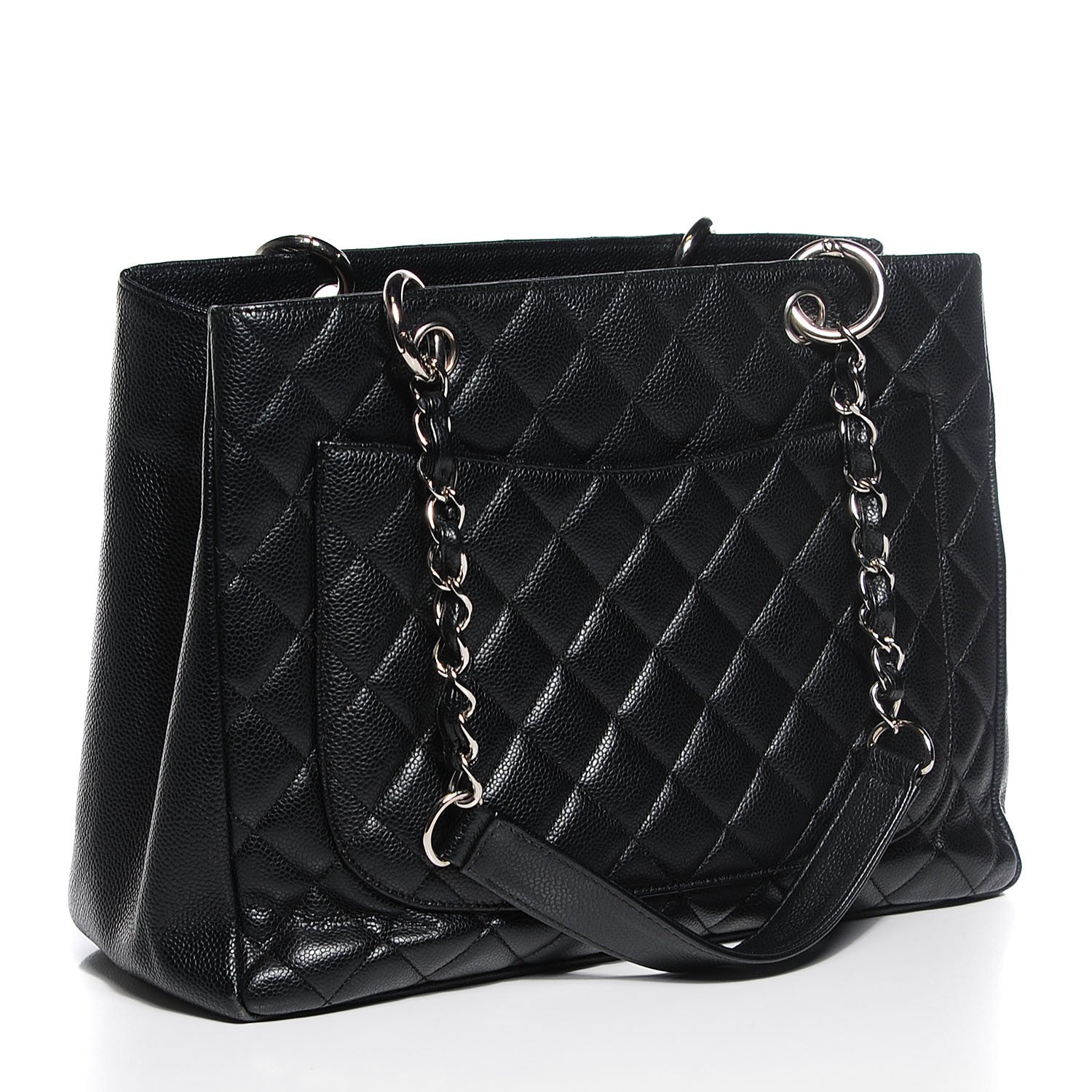 Chanel Caviar Quilted Grand Shopping Tote GST Black 3 of 7