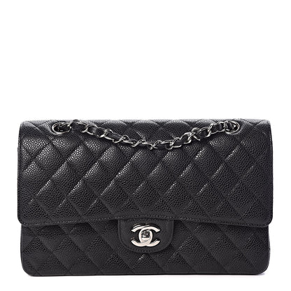 Chanel Caviar Quilted Medium Double Flap Black 1 of 9