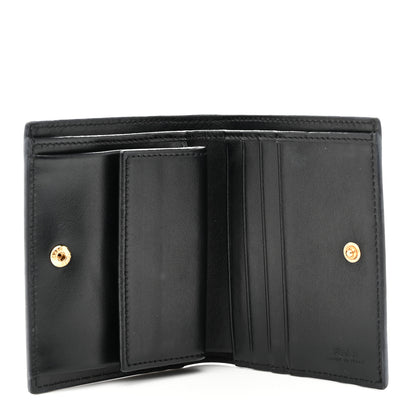 Fendi Vitello Cruise F is Fendi Compact Bi-Fold Wallet Black 5 of 8