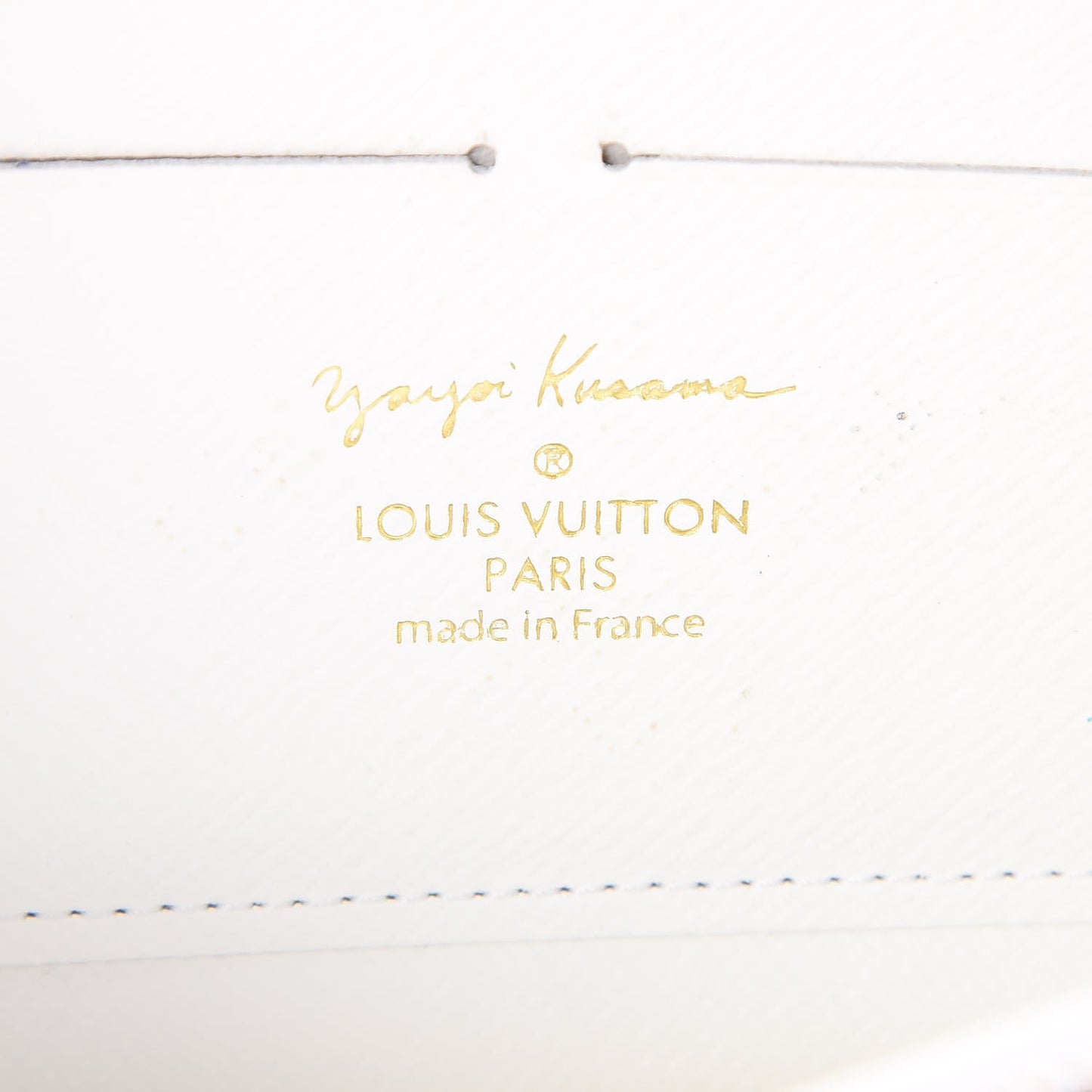 Monogram Kusama Pumpkin Dots Zippy Wallet White