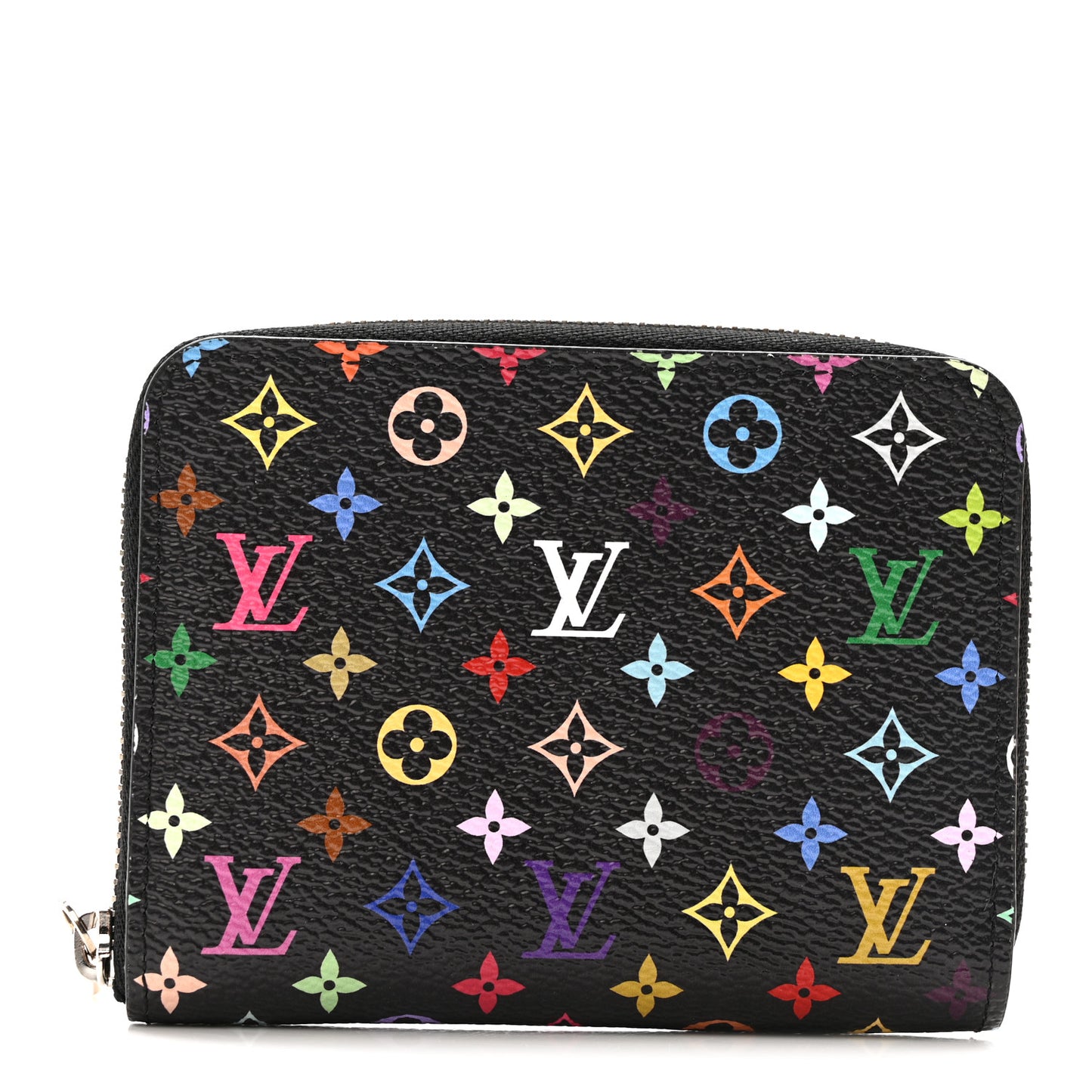 LV x TM Monogram Multicolor Zippy Coin Purse Black