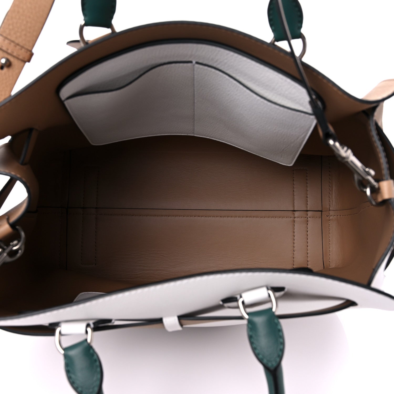 Burberry Soft Grain Calfskin Medium Belt Bag Light Camel Chalk White 5 of 10