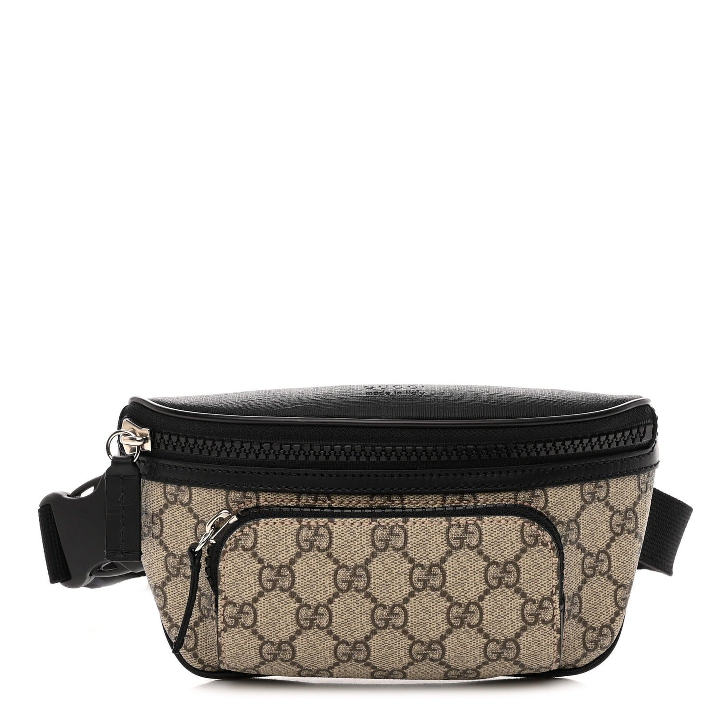 GG Supreme Monogram Belt Bag Black