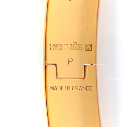 Hermes Enamel Narrow Clic Clac H Bracelet GM Black 4 of 5