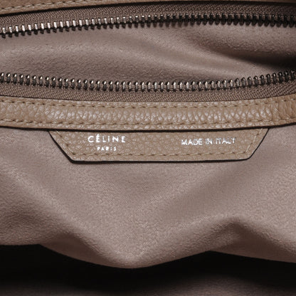 Celine Drummed Leather Shoulder Luggage Dune 7 of 8