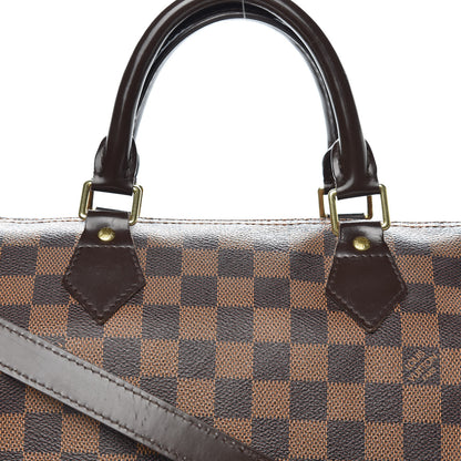 Louis Vuitton Damier Ebene Speedy Bandouliere 30 9 of 11
