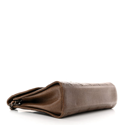 Chanel Crumpled Grained Calfskin Medium CC Crave Flap Brown 4 of 10