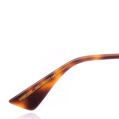 Gucci Metal Square Frame Sunglasses GG0415SK Gold 5 of 8