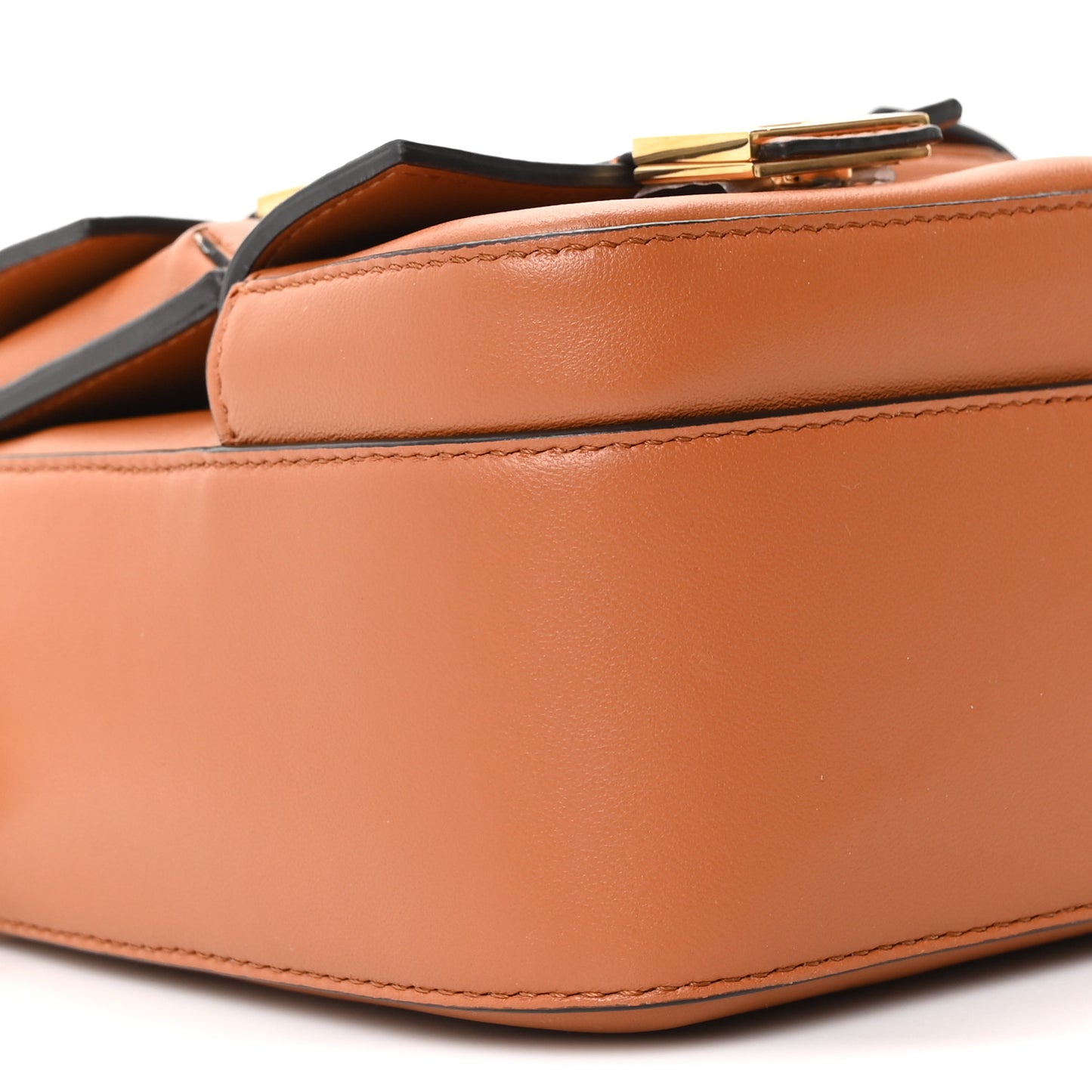 Shiny Nappa Multipocket Baguette Brandy