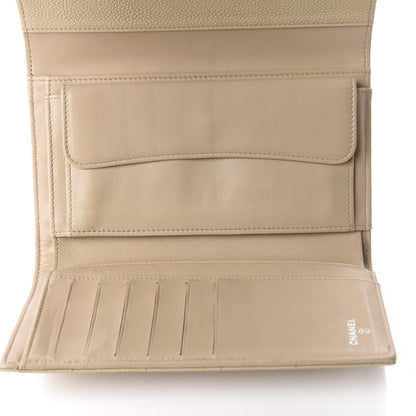 Chanel Caviar Quilted Large Flap Wallet Beige 7 of 12