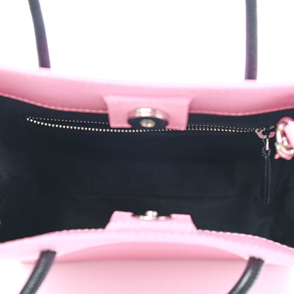 Balenciaga Squared Calfskin Logo North South Shopper Tote XXS Pink 5 of 9