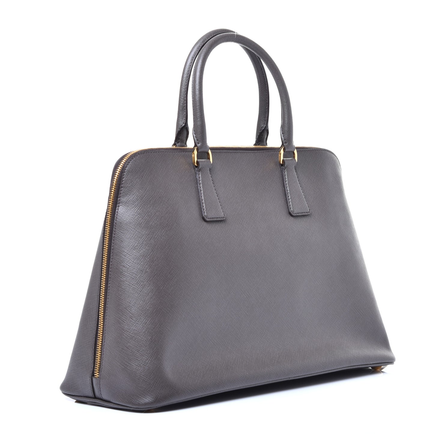 Saffiano Lux Large Promenade Tote Grafite