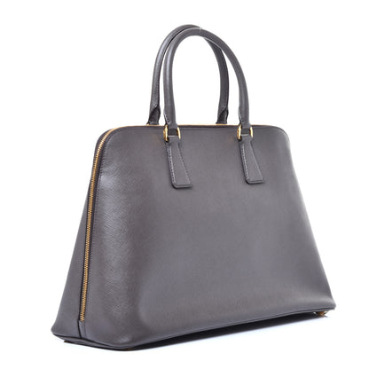 Prada Saffiano Lux Large Promenade Tote Grafite 3 of 8