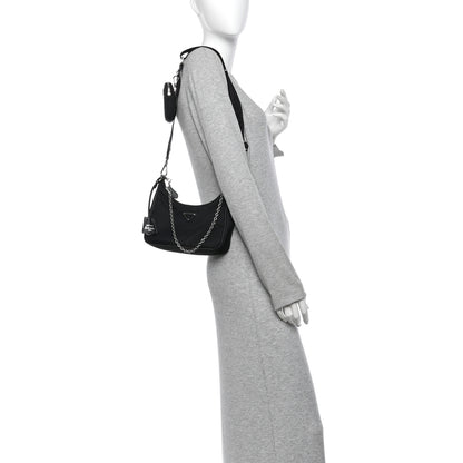 Prada Re-Nylon Saffiano Re-Edition 2005 Shoulder Bag Black 2 of 9