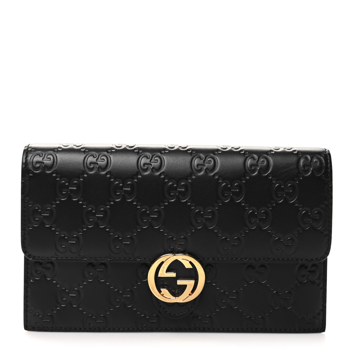 Guccissima Icon Chain Wallet Black