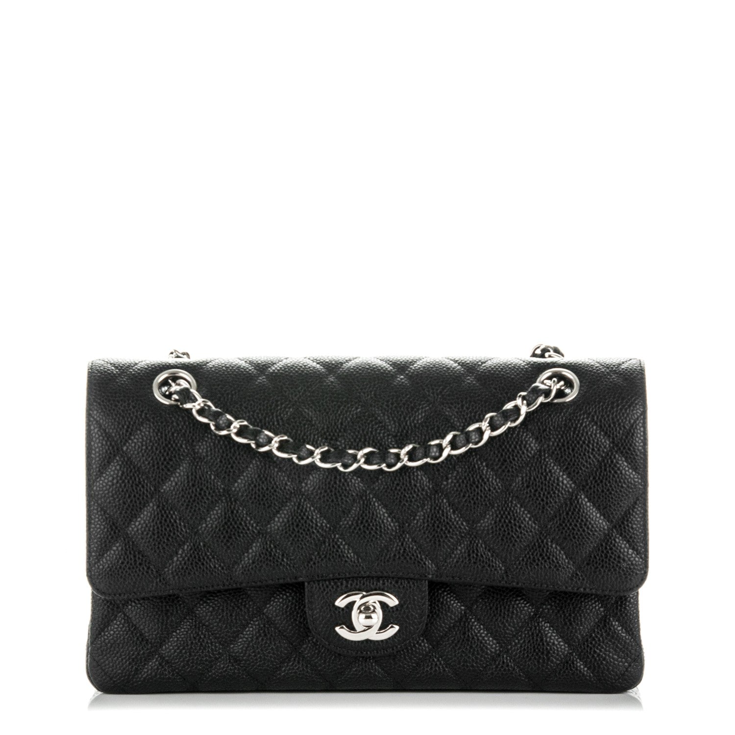 Chanel Caviar Quilted Medium Double Flap Black 1 of 8
