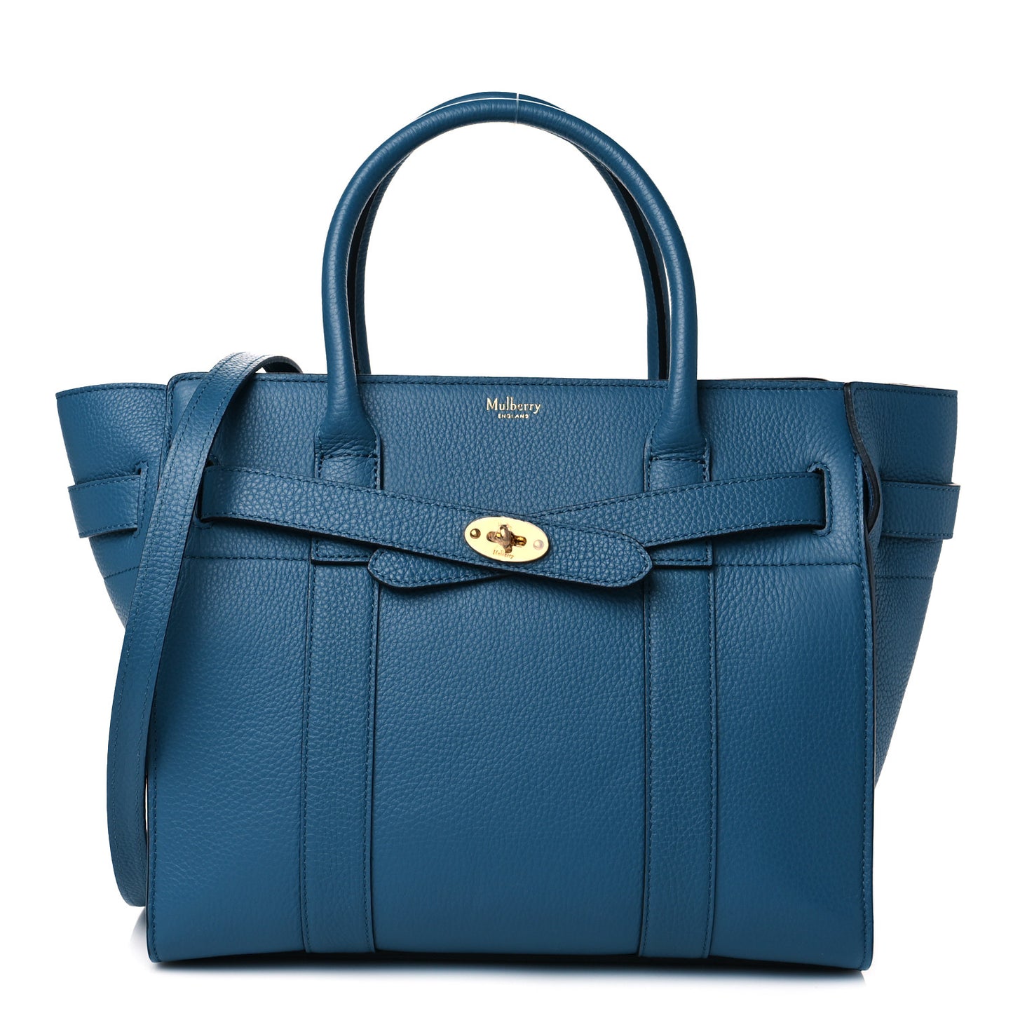 Small Classic Grain Mini Zipped Bayswater Blue