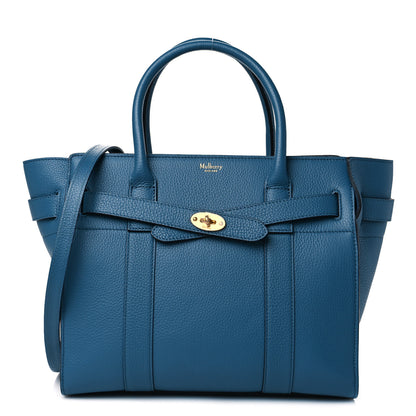 Mulberry Small Classic Grain Mini Zipped Bayswater Blue 1 of 9