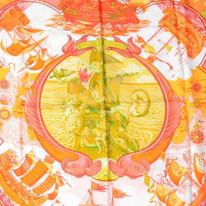 Hermes Silk Au-dela des Cinq Mers Scarf 90 1 of 5