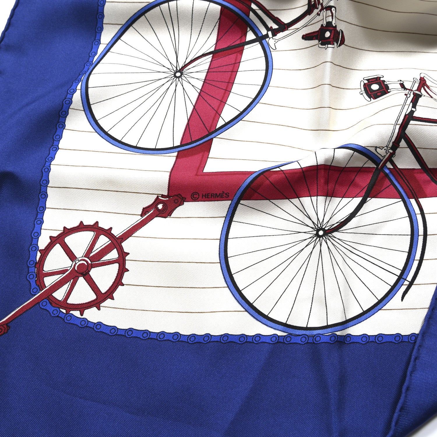 Hermes Silk Vintage Les Becanes Scarf 90 5 of 7