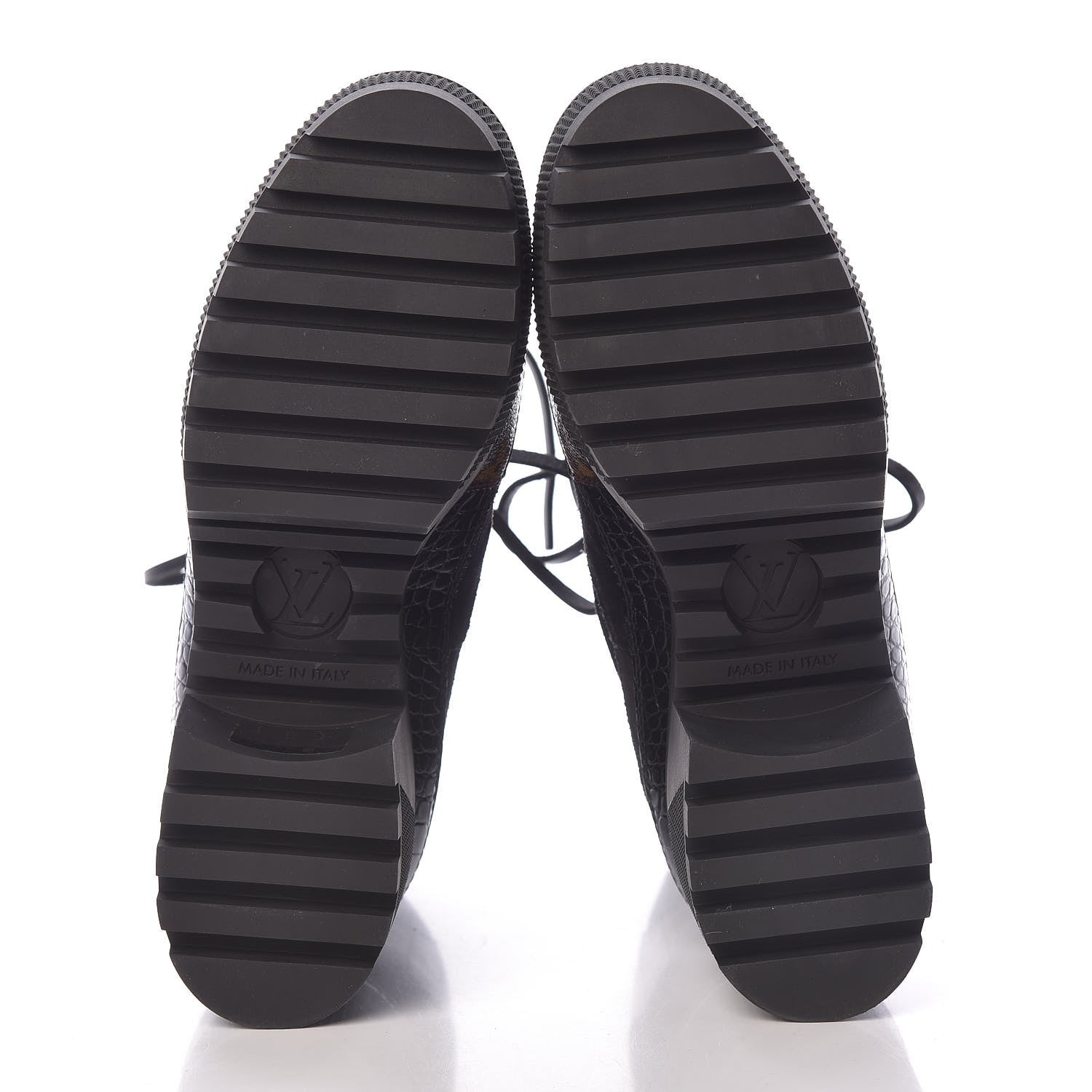 Louis Vuitton Suede Calfskin Monogram Laureate Platform Desert Boots 36 Black 7 of 9
