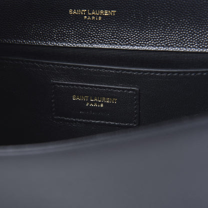 Saint Laurent Grain De Poudre Monogram Cassandre Clutch Black 6 of 9