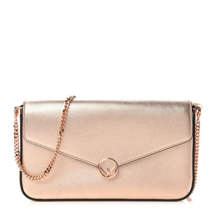 Fendi Vitello Laminato F is Fendi Envelope Wallet on Chain Rame 1 of 10