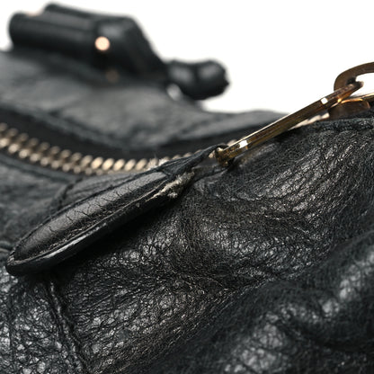 Balenciaga Agneau Giant 12 Rose Gold Hardware Weekender Black 14 of 17