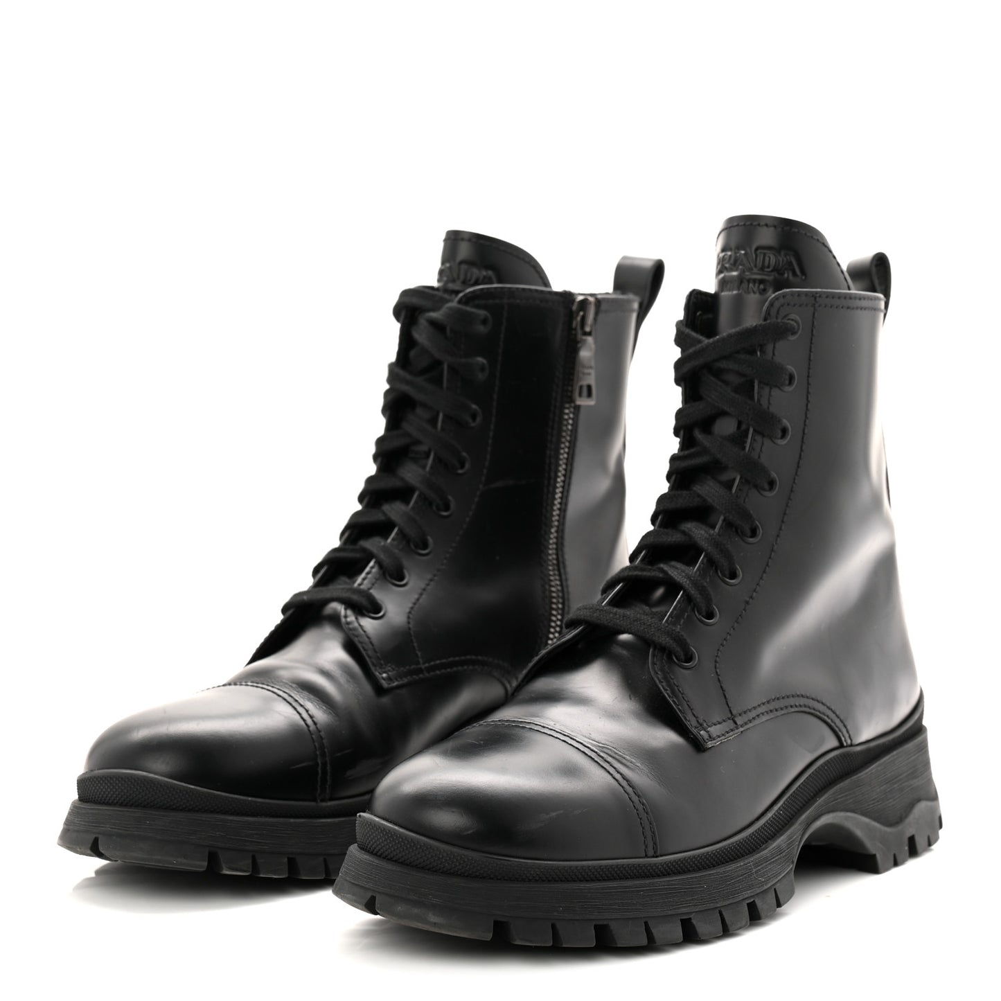 Spazzolato Captoe 30mm Combat Boots 39 Black