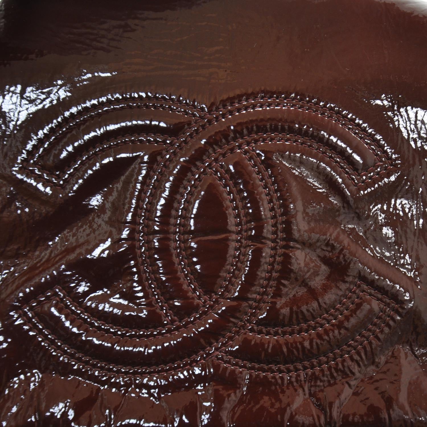 Chanel Vinyl Rock and Chain Medium Flap Bordeaux 12 of 12