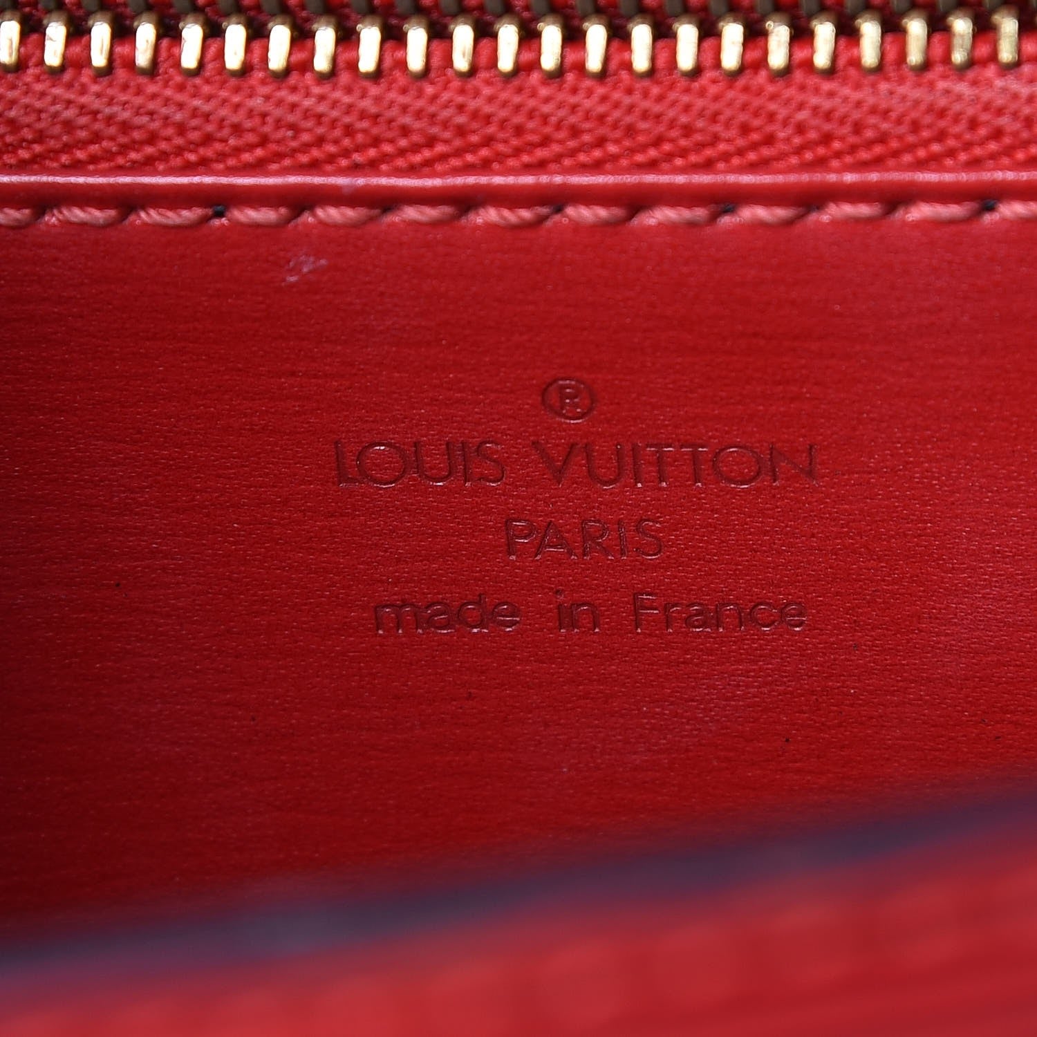 Louis Vuitton Epi Malesherbes Castillan Red 5 of 14